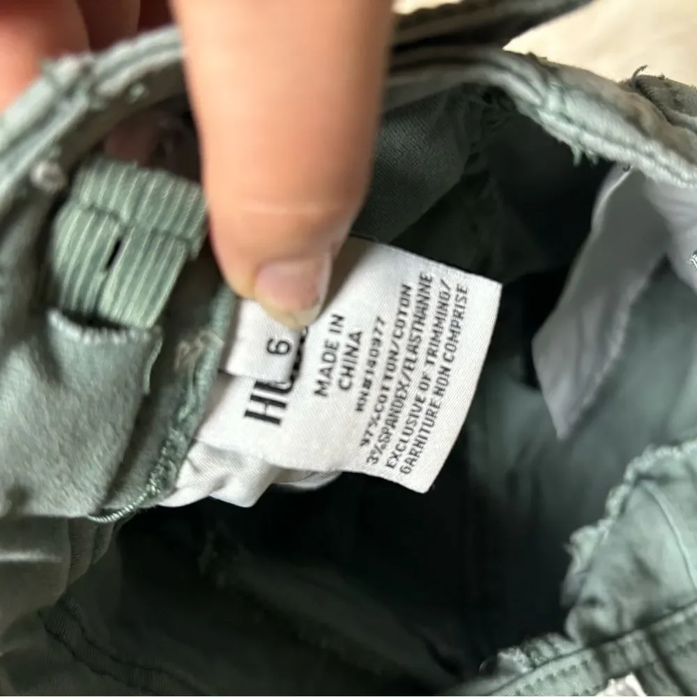 Hudson Teal Jean shorts - size 6 youth